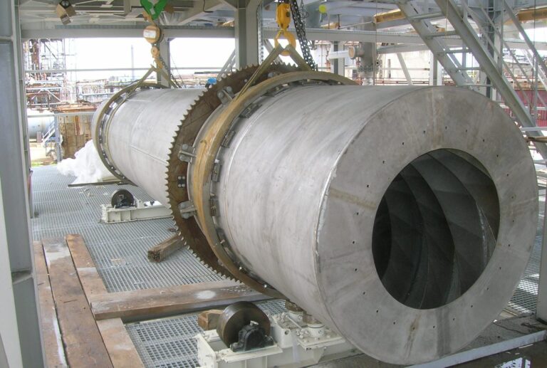 Tube rotatif_sucre_installation