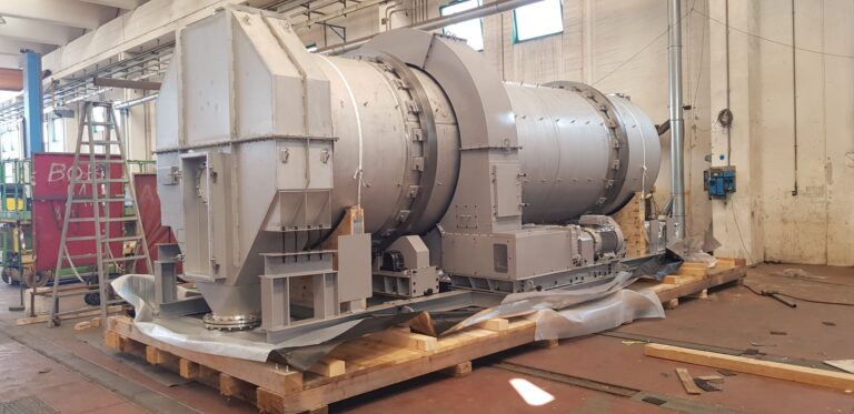 Rotary coater for CAN fertilizers