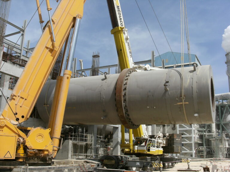 Rotary tube erection