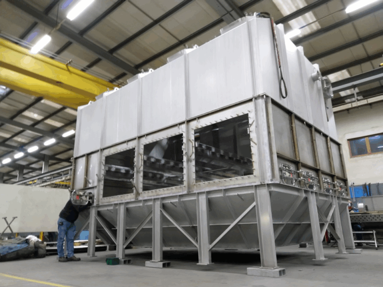 COMESSA - Lit fluidisé statique à échangeurs_s-PVC_Inspection en atelier / Static fluid bed with heat exchangers_s-PVC_Inspection in workshop