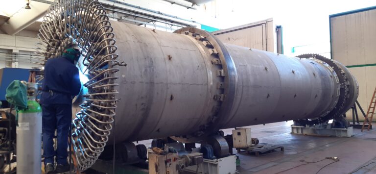 COMESSA - Tube rotatif indirect à échangeur pour cabonate de lithium/ Indirect rotary tube with heat exchanger (steam tube dryer) for lithum carbonate