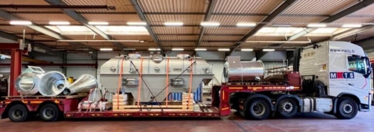 COMESSA - Lit fluidisé vibré et cyclones sur camion - Vibrating Fluidized Bed with cyclones on truck