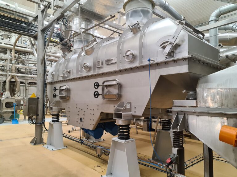 Lit fluidisé vibré