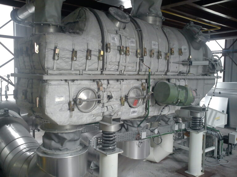 COMESSA - Lit fluidisé vibré sécheur+refroidisseur pour talc