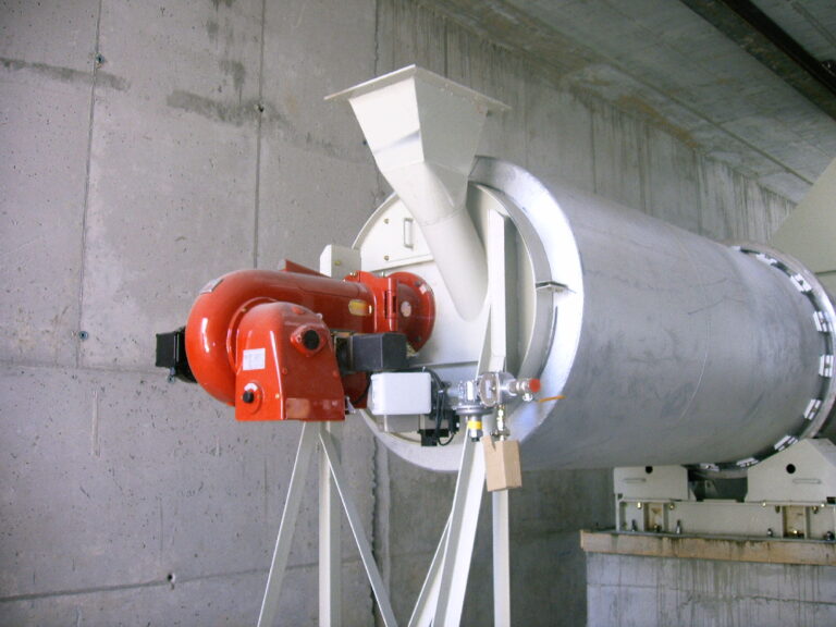 Tube rotatif sécheur de sable