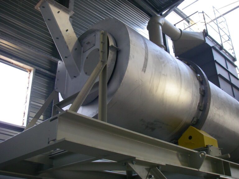 Tube rotatif sécheur de sable_internes