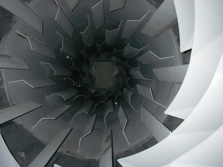 Tube rotatif sécheur de sable_internes