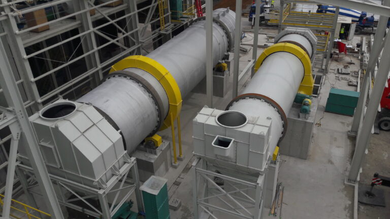 Tube rotatif sécheur + Tube rotatif refroidisseur