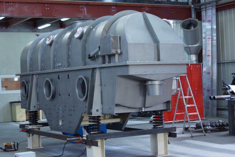 Lit fluidisé vibré